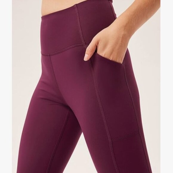 Compression Pocket Leggings for Women, High Rise Waist Pants Yoga Workout, XS - Picture 3 of 8